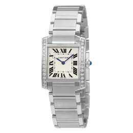 Cartier Tank Francaise Silver Dial Ladies Watch w4ta0009