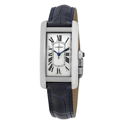 Cartier Tank Americaine Ladies Watch WSTA0017 Automatic Silver Dial (black, arb2005)