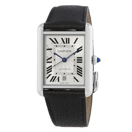 Cartier Tank XL Must Automatic Silver Dial Watch wsta0040