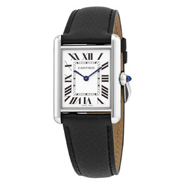 Cartier Tank Quartz Silver Dial Ladies Watch wsta0041