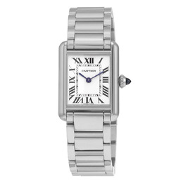 Cartier Tank Quartz Silver Dial Ladies Watch wsta0051