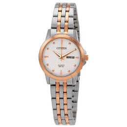 Citizen eq0605-53a - Ladies' Quartz Watch, Silver Dial Two-tone