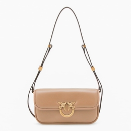 Pinko Beige Leather Crossbody Bag 105083a26ld01q