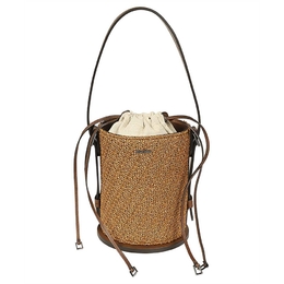 Logo Plaque Drawstring Shoulder Bag Max Mara 2414511032600_003