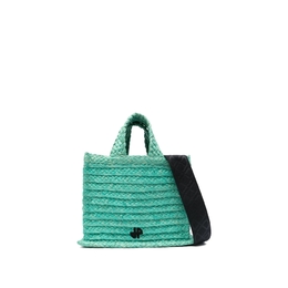 Patou Green Natural Raffia Tote ac044-0140-mint green