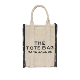 Marc Jacobs The Jacquard Mini Phone Tote Bag In Beige 2r3hcr027h01263