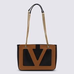 Valentino Garavani Black And Brown Viva Superstar Totes 7w2b0r14ptj_rfa