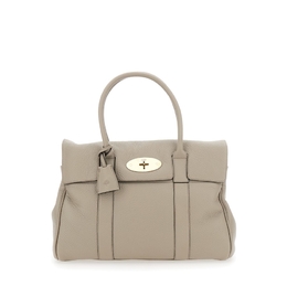 Mulberry Bayswater Beige Shoulder Bag With Postmans Lock In Hammered Leather hh6592736f924