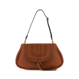 Chloe Brown Leather Marcie Clutch chc23us601k_28m