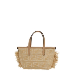 Fendi Mini Roll Ff Jacquard Fringed Tote Bag 8bs096av23_f17a1