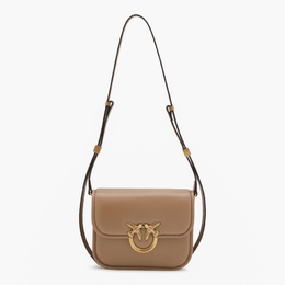 Pinko Camel Leather Crossbody Bag 104297a26ld01q