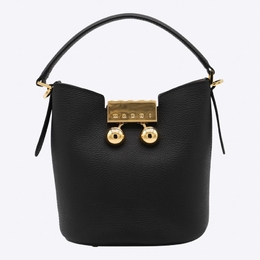 Marni Black Leather Trunkaroo Satchel scmp0081u0p8185_00n99