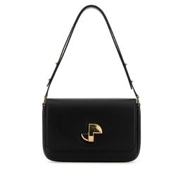 Patou Black Leather Le Classic Lock Shoulder Bag ba0175000_999b