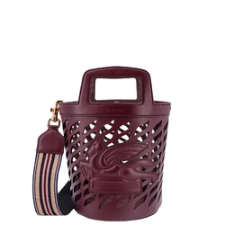 Etro Perforated Leather Bucket Bag With Shoulder Strap 1p0782211_0400
