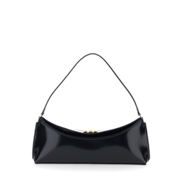Jacquemus le Calisso Black Shoulder Bag With Engraved Snap Button In Leather baw00438ac18a01990