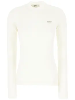 FENDI: Белый свитер 