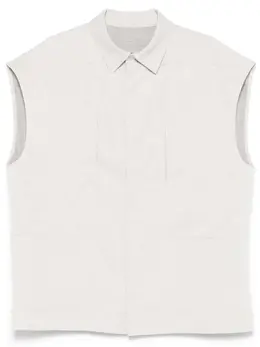 Rick Owens: Бежевая рубашка  Jumbo