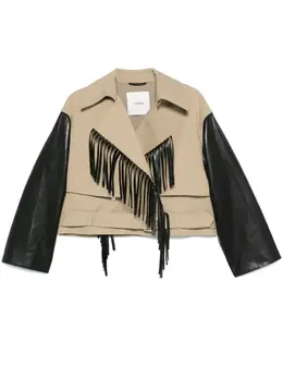 Nanushka: Бежевая куртка 