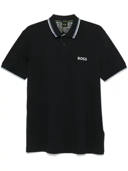 BOSS: Голубое поло 