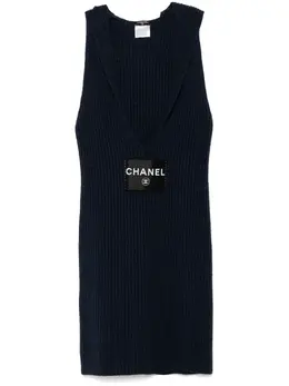 CHANEL Pre-Owned: Синее платье 