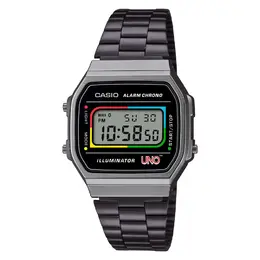 Casio Black Stainless Steel Digital Watch caa168weuc1aerac