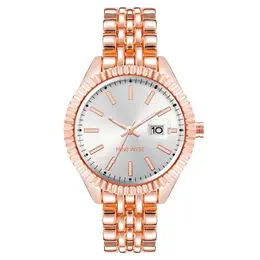 Nine West Multicolor Metal Dress Watch nwnw2660svrgac