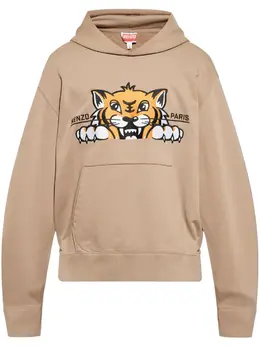 Kenzo: Бежевая толстовка  Tiger