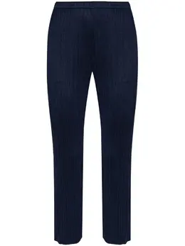 Pleats Please Issey Miyake: Голубые брюки 