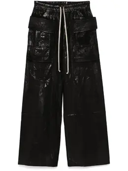 Rick Owens DRKSHDW: Чёрные брюки  Creatch