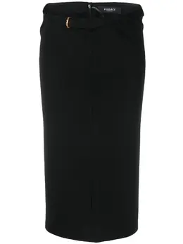 Versace: Юбка  La Greca миди