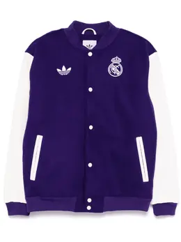 adidas: Фиолетовая куртка  Trefoil