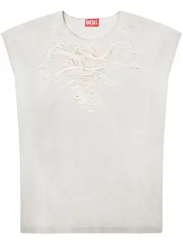 Diesel: Рваная футболка 