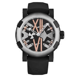 RJ Steampunk Silver-tone Dial Mens Watch rj.sp.au.103.20