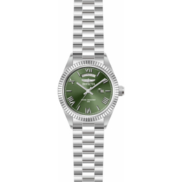 Invicta Specialty Quartz Green Dial Mens Watch 43936, Silver-tone Stainless Steel Case & Bracelet