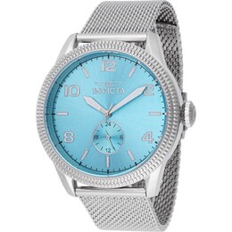 Invicta Vintage Quartz Light Blue Dial Mens Watch 48914