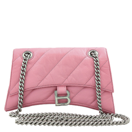 Balenciaga Pink Quilted Crush Calfskin Small Chain Bag 716351210j05812