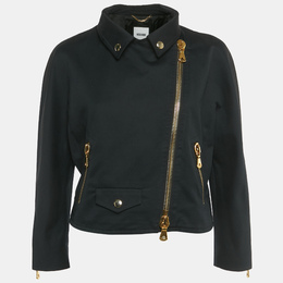 Moschino: Чёрная куртка  Biker Jacket