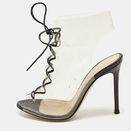 Gianvito Rossi: Прозрачные ботинки  Helmut