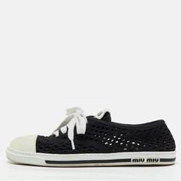 Miu Miu: Чёрные кроссовки 