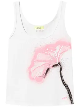 TWINSET: Майка с растительным принтом 