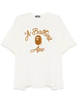 A BATHING APE®: Белая футболка 