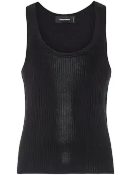 DSQUARED2: Чёрная майка  Tank
