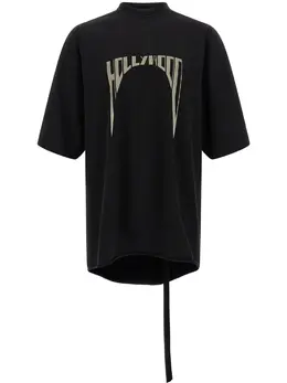 Rick Owens DRKSHDW: Чёрная футболка  Jumbo