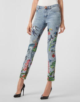 Philipp Plein: Зауженные джинсы 