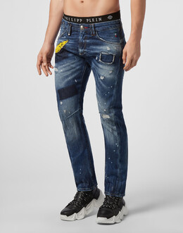 Philipp Plein: Зауженные джинсы 