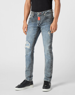 Philipp Plein: Прямые джинсы 