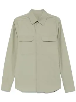 Rick Owens: Зелёная рубашка 