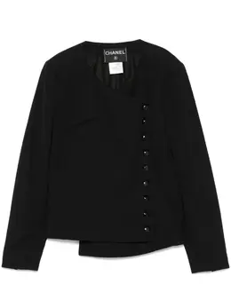 CHANEL Pre-Owned: Чёрная куртка 