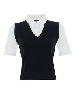 Juun.J: Жилет с v-образным вырезом 