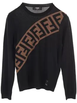 Fendi Pre-Owned: Чёрный свитер 